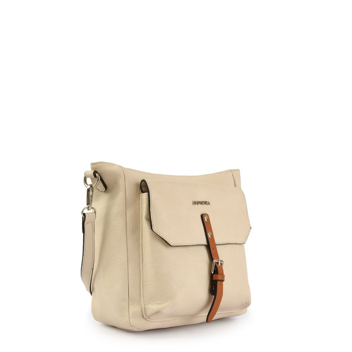 AMPHORA - Cartera Bandolera Mediana Patty Blanco Crudo