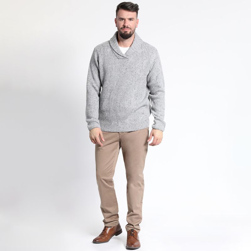 MCGREGOR - SWEATER MANGA LARGA FANTASÍA CUELLO CRUZADO MCGREGOR