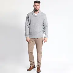 MCGREGOR - SWEATER MANGA LARGA FANTASÍA CUELLO CRUZADO