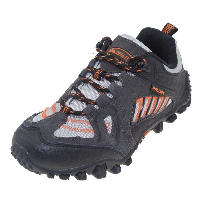 VIA FRANCA - Zapatilla Outdoor Para Niño Color Negro/Gris/Naranjo