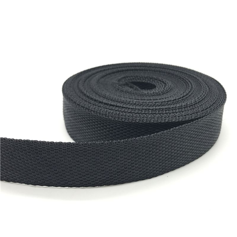 GENERICO - Huincha (cinta) de Mochila, bolso 1.5cm x 5 metros Negra