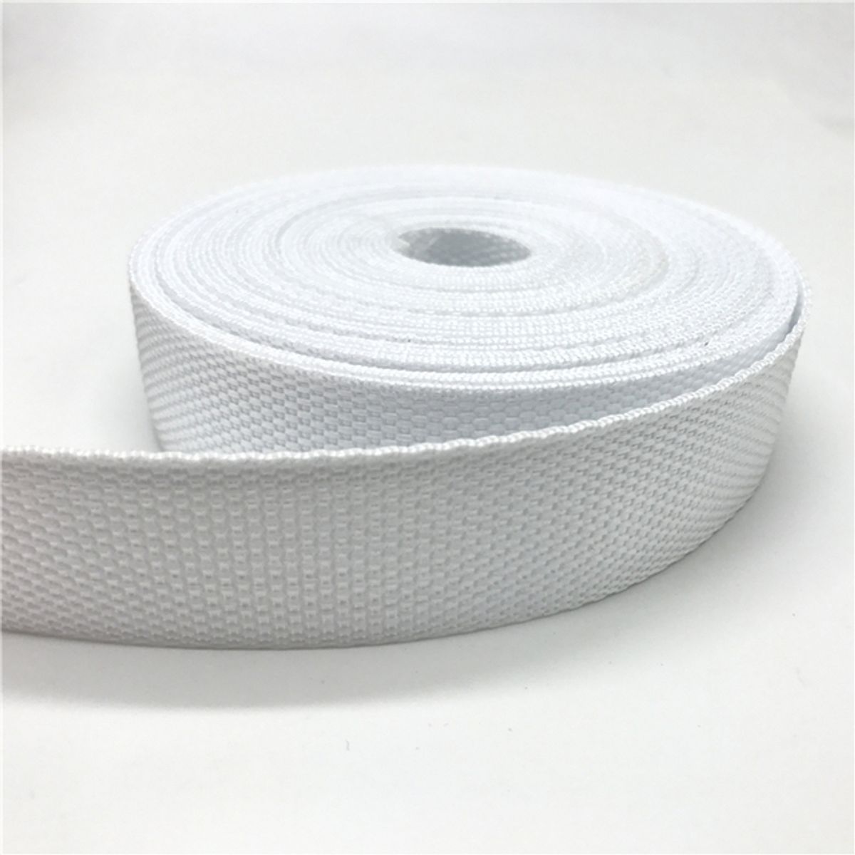 GENERICO - Huincha (cinta) de Mochila, bolso 1.5cm x 5 metros Blanca
