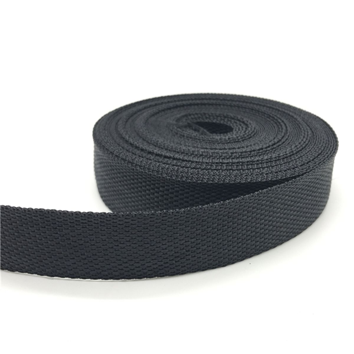 GENERICO - Huincha (cinta) de Mochila, bolso 2cm x 5 metros Negra