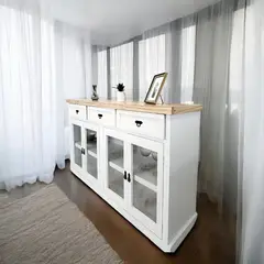 GENERICO - BUFFET RUSTICO DE MADERA LACADO MGR MUEBLES