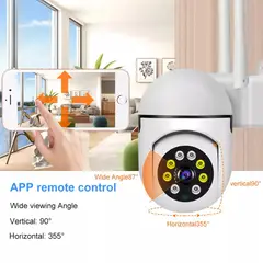 GENERICO - Cámara de Seguridad Outdoor Inteligente Panorámica 360° WiFi Sensor Movimiento