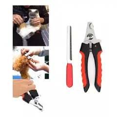 GENERICO - Corta Uñas Mascotas Tipo Alicate + Lima Regalo 262216