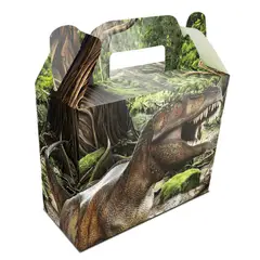 GLAM - Cajita Dinosaurio 6uds Con Cierre Maletín Cumpleaños