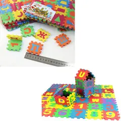 GENERICO - Mini puzzle goma eva 36 piezas niños/niñas