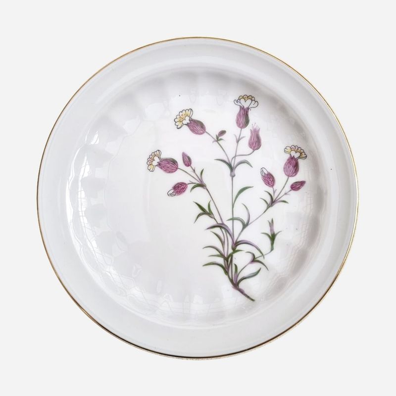 GENERICO - Plato de Pan Porcelana Sueca Carl Von Linne