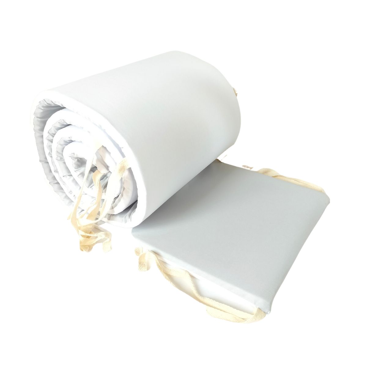 OLIVIA Y SAM - PROTECTOR CUNA BICOLOR GRIS