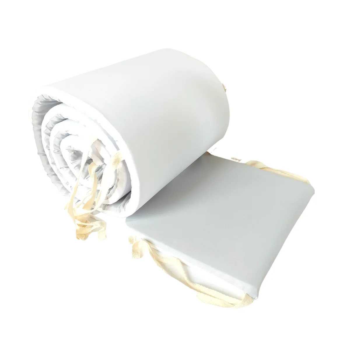 OLIVIA Y SAM - PROTECTOR CUNA BICOLOR GRIS