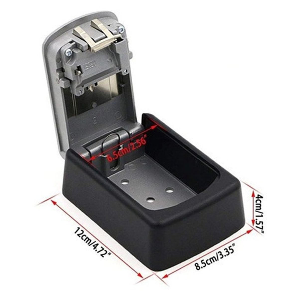 GENERICO - Caja Seguridad Para Llaves Con Clave Negro