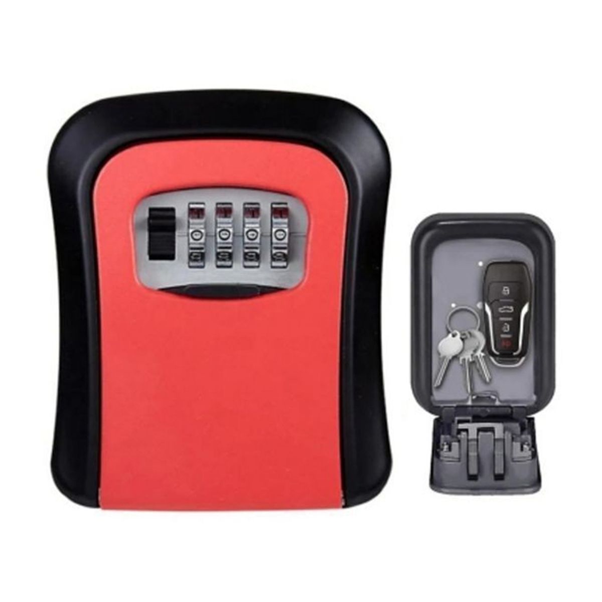 GENERICO - Caja Seguridad Para Llaves Con Clave Rojo