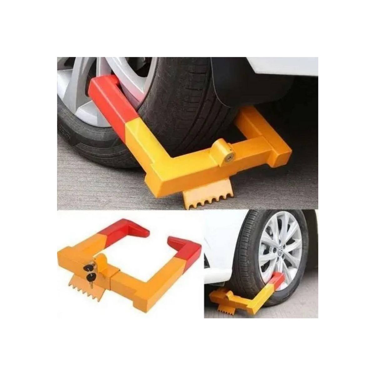 GENERICO - Traba ruedas pitbull reforzado para autos camiones