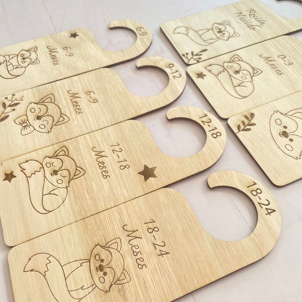 GENERICO - Ganchos separadores de ropa de bebé