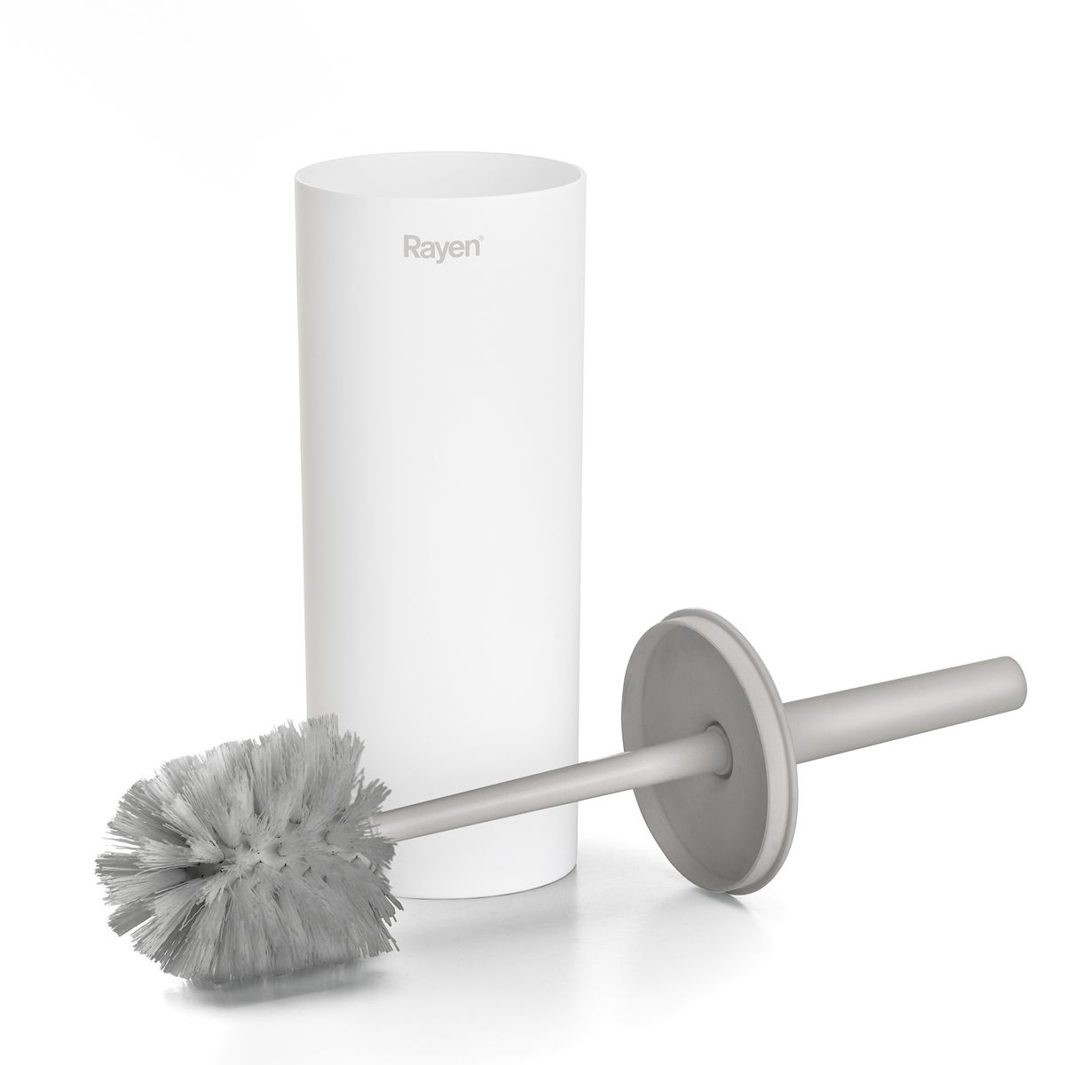 RAYEN - Escobilla de Inodoro con Tapa Rayen  Mango Ergonómico y Diseño Discreto