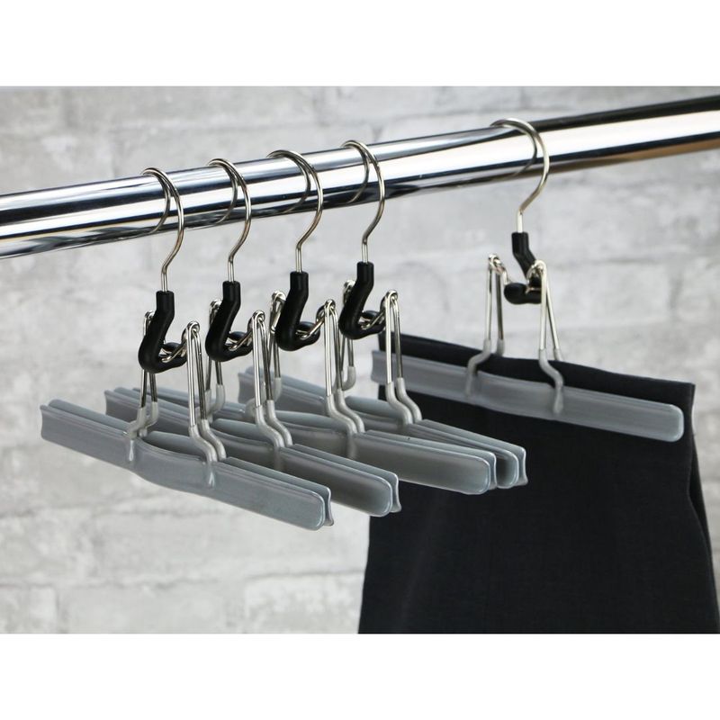 MAWA GMBH - Set de 5 percheros para pantalones y faldas Mat 26 silver.