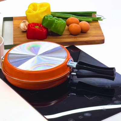 Imagen 2 del producto Sartén Dúo Tortilla / Omeletera 24 cm Naranja Gourmet