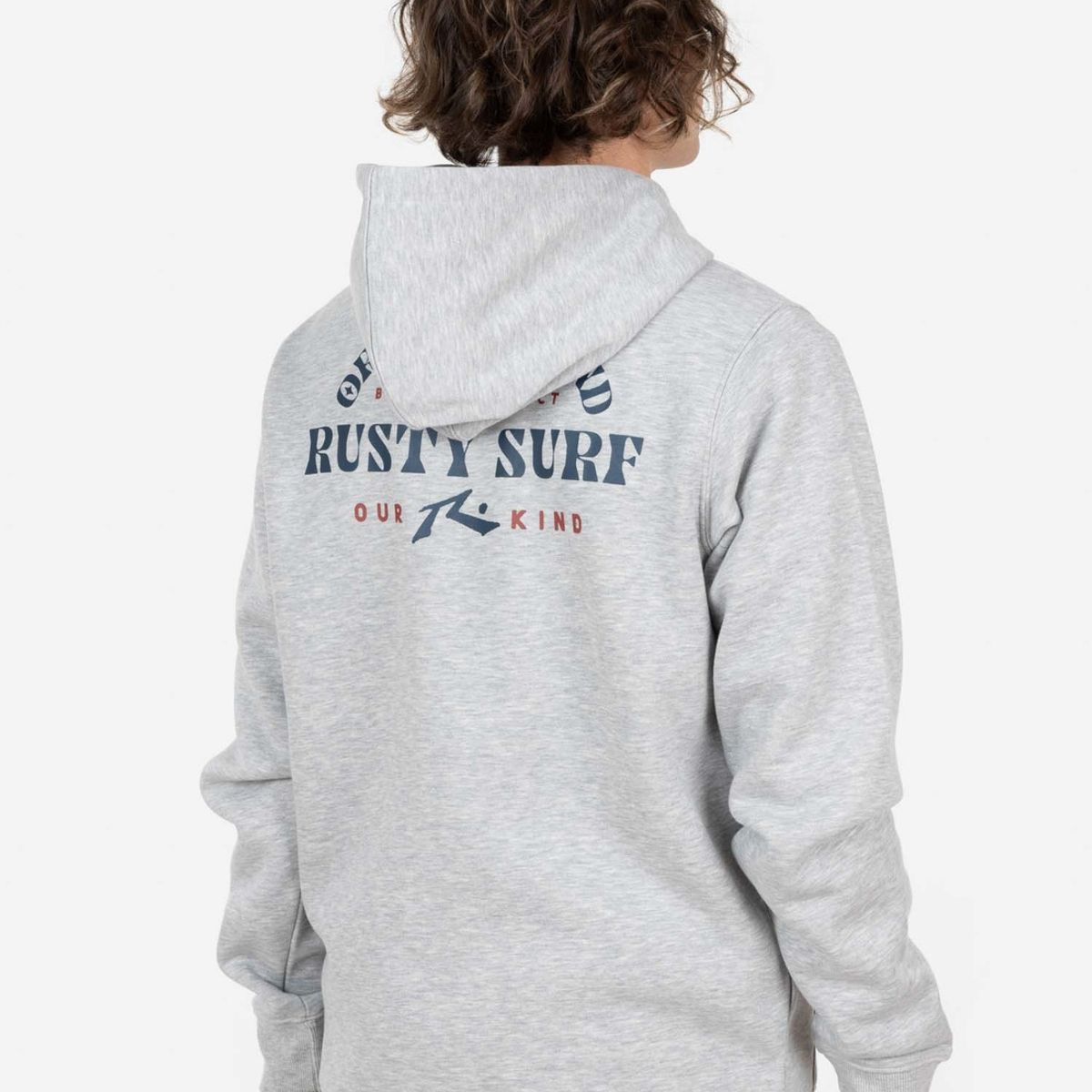 RUSTY - Poleron PREMIUM  BOARDS ZIP Hombre Gris Rusty