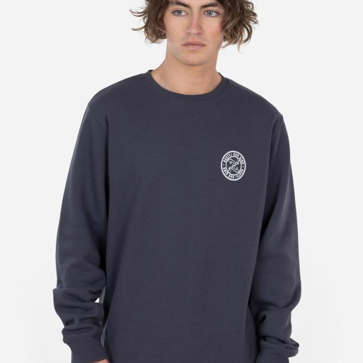 RUSTY - Poleron DUO RUSTY  CREW Hombre Gris Rusty - Gris