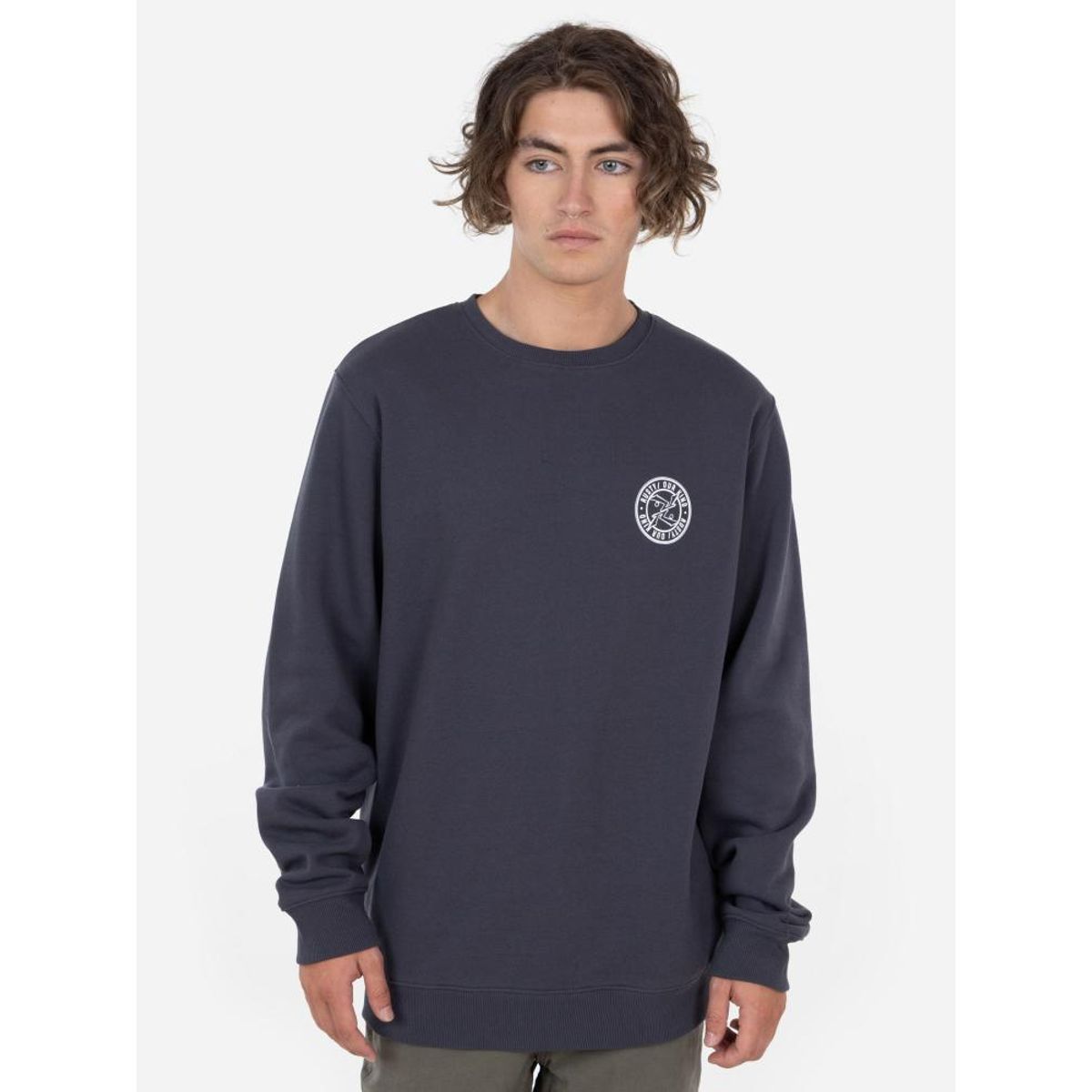 RUSTY - Poleron DUO RUSTY  CREW Hombre Gris Rusty - Gris