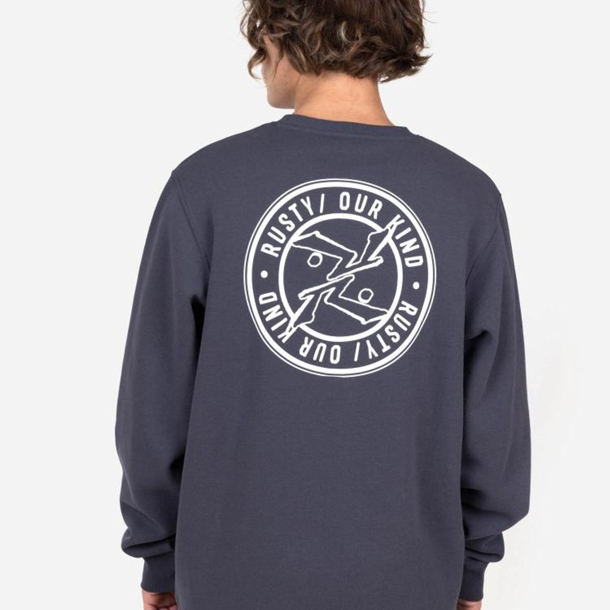 RUSTY - Poleron DUO RUSTY  CREW Hombre Gris Rusty - Gris