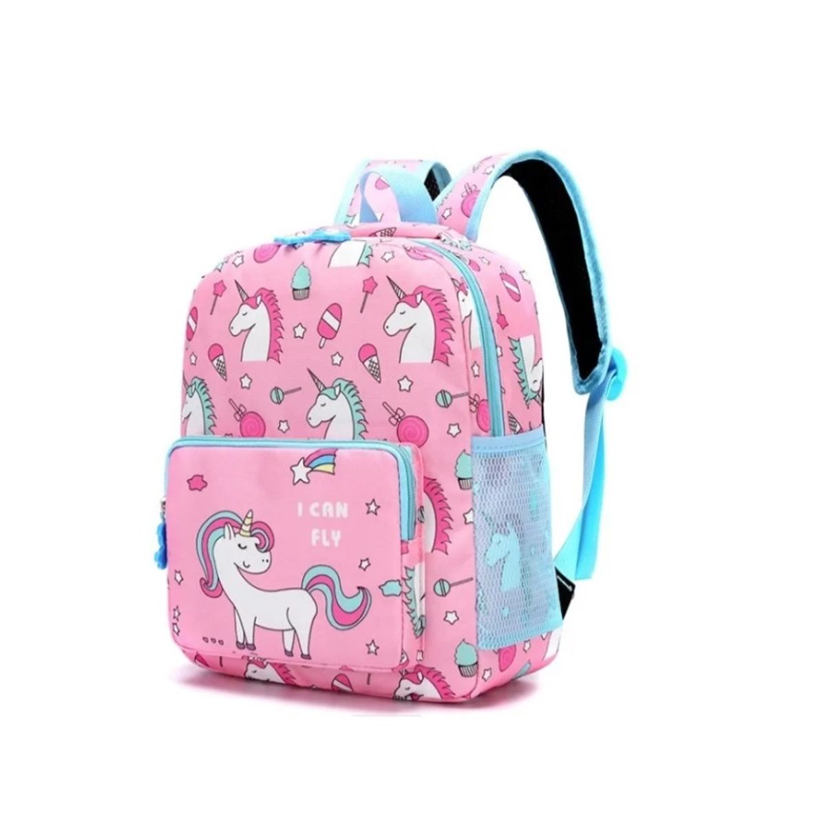 GENERICO - Mochila Preescolar Unicornio Jardín Kindergarden Niños Amarillo