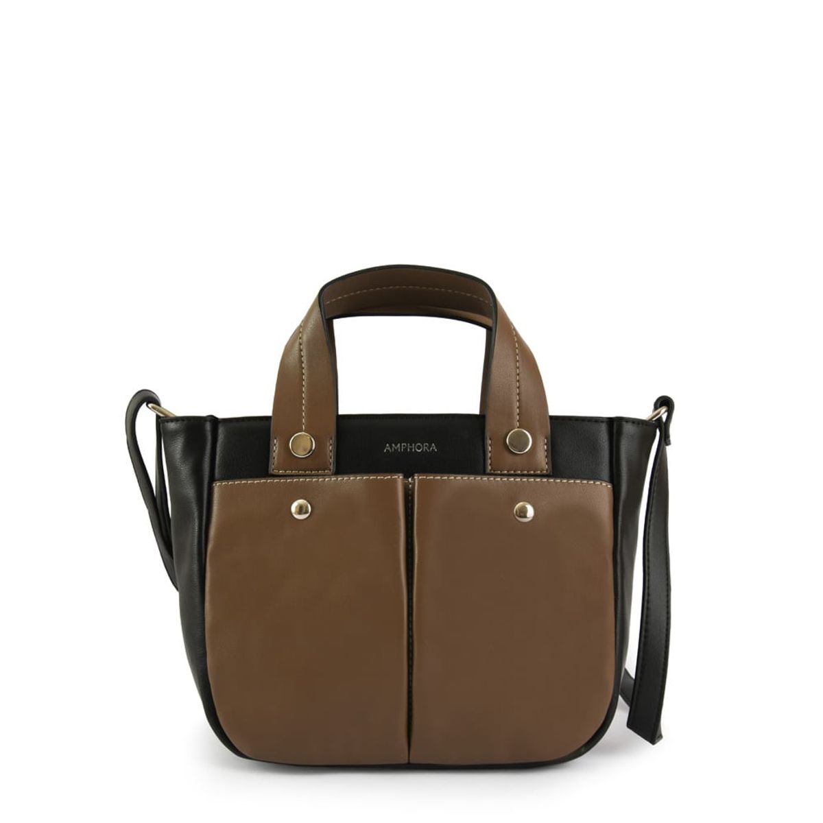 AMPHORA - Cartera Bandolera Mediana Brisbane Negro