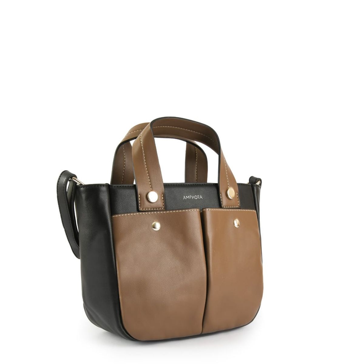 AMPHORA - Cartera Bandolera Mediana Brisbane Negro