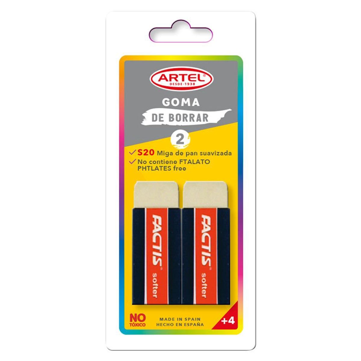 FACTIS - Blister 2 Gomas de Borrar S20 Factis FACTIS
