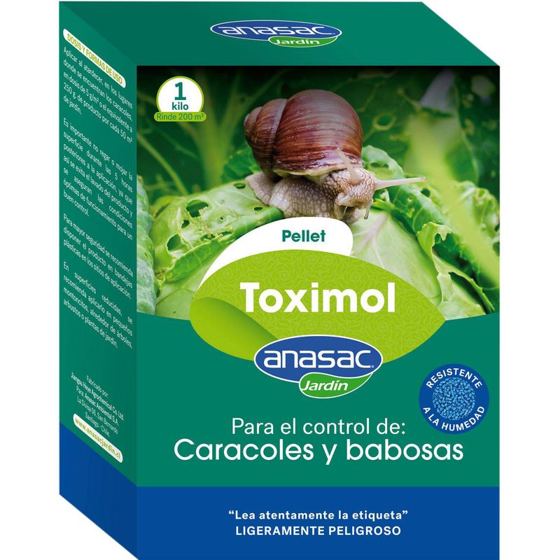 ANASAC - TOXIMOL PELLET CEBO CARACOL 1KG ANASAC