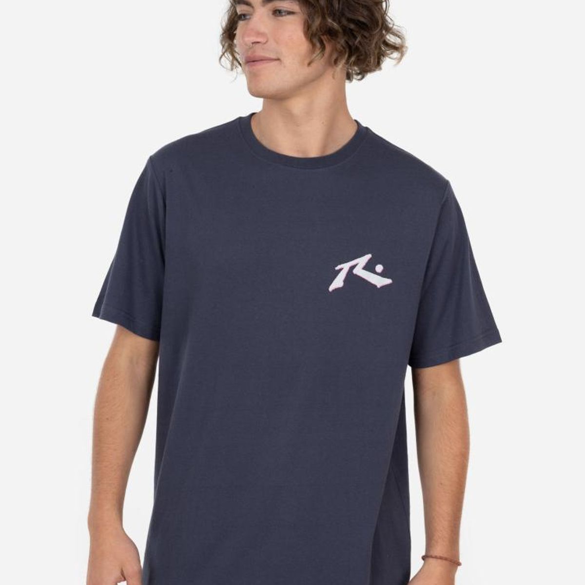 RUSTY - Polera ANOTHER WORLD SS TEE Hombre Gris Rusty - Gris