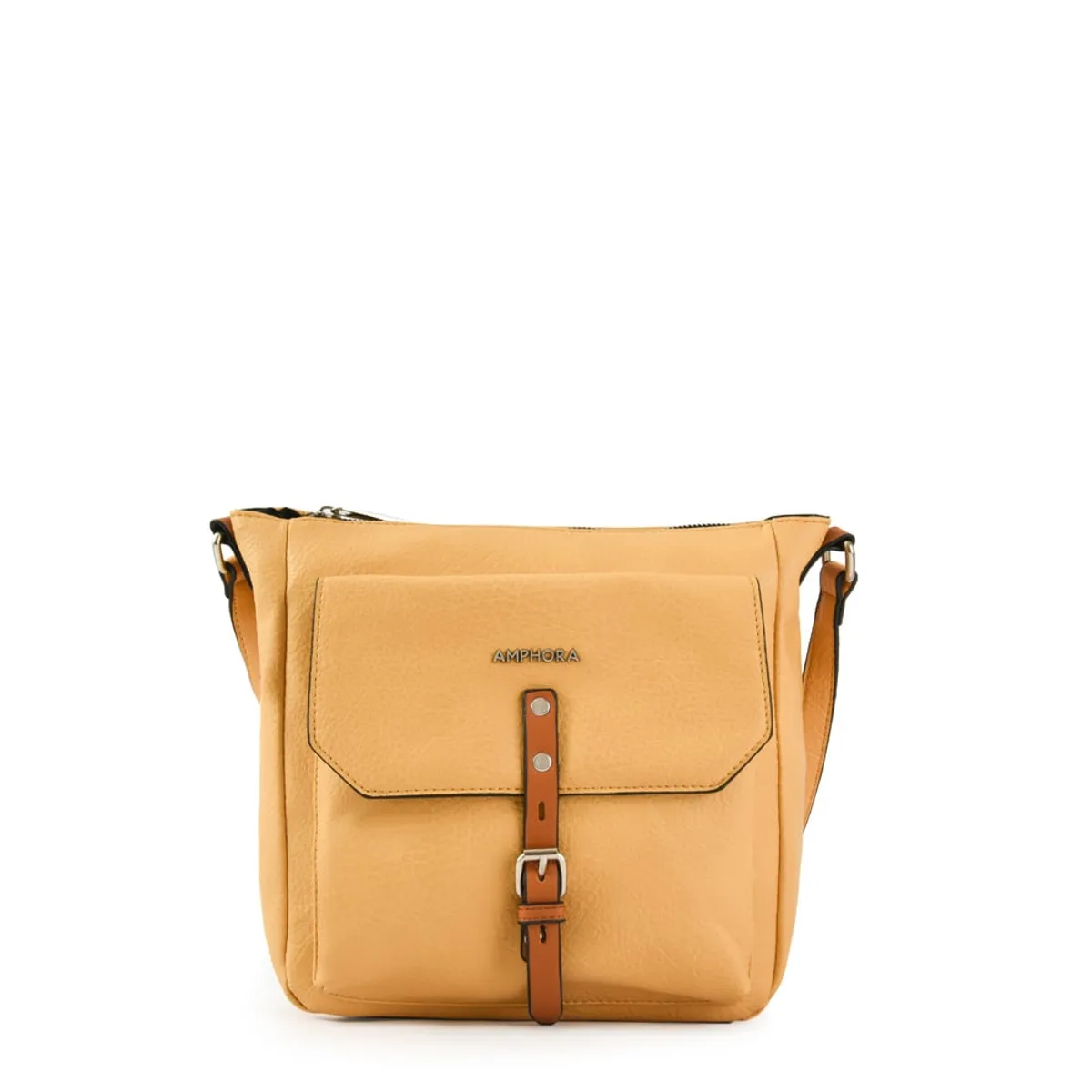 AMPHORA - Cartera Bandolera Mediana Patty Amarillo