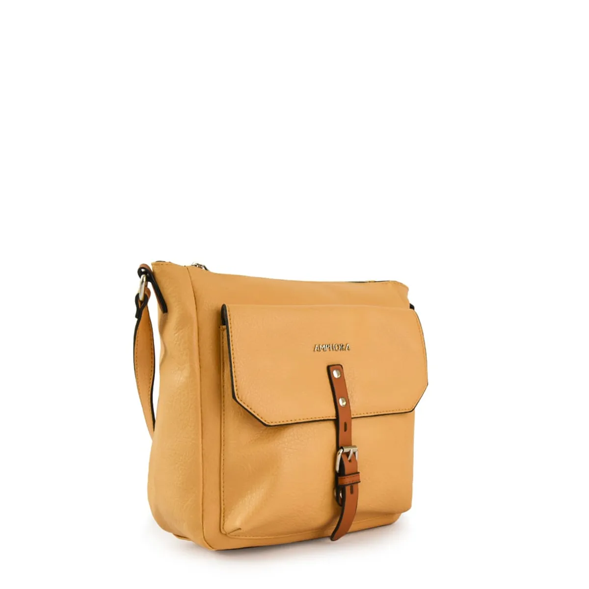 AMPHORA - Cartera Bandolera Mediana Patty Amarillo