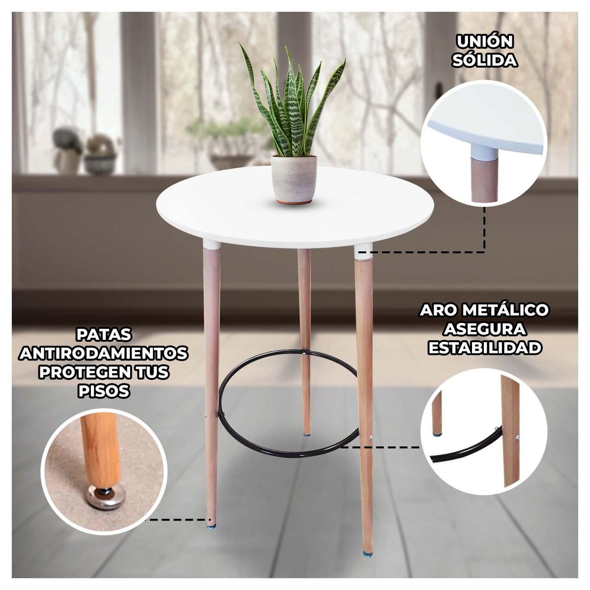 GLOBAL LATIN GROUP - Mesa De Bar Alta Redonda Pub