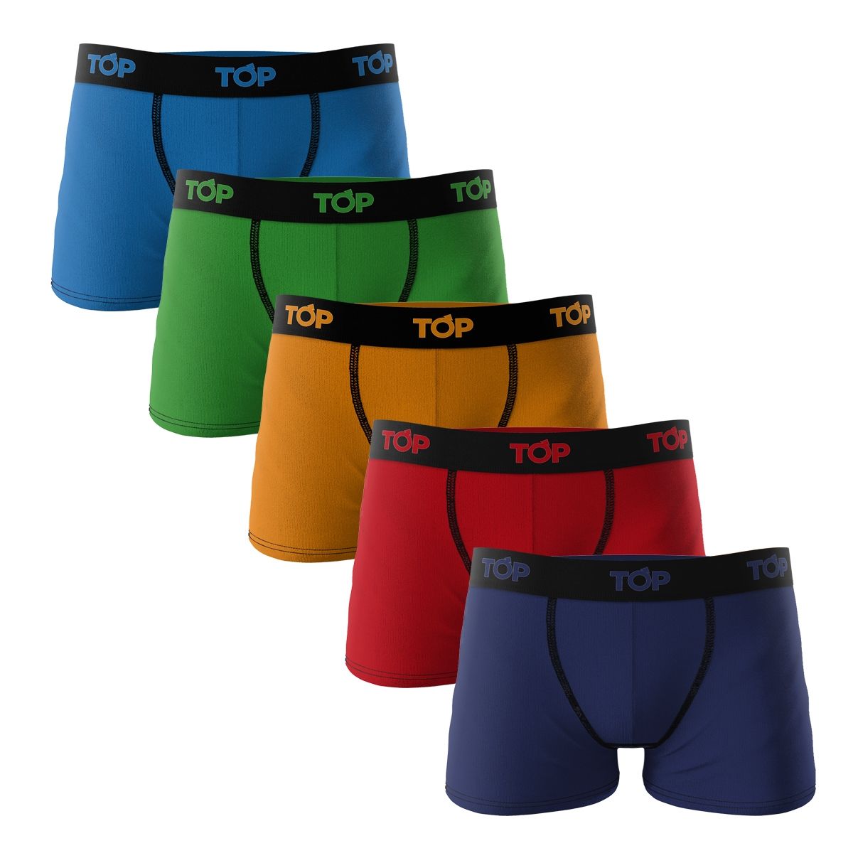 TOP - Boxer Niño Algodón Color Pack 5 C5 TOP.