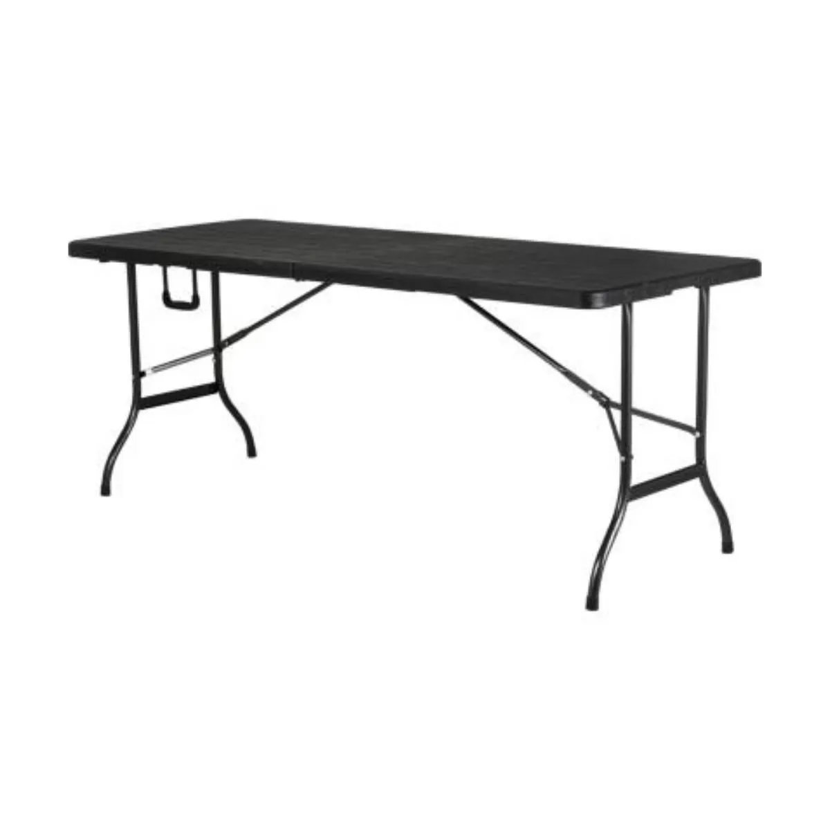TODODESCUENTO - Mesa Plegable Maleta 180cm Negro Arma Fácil, Camping,