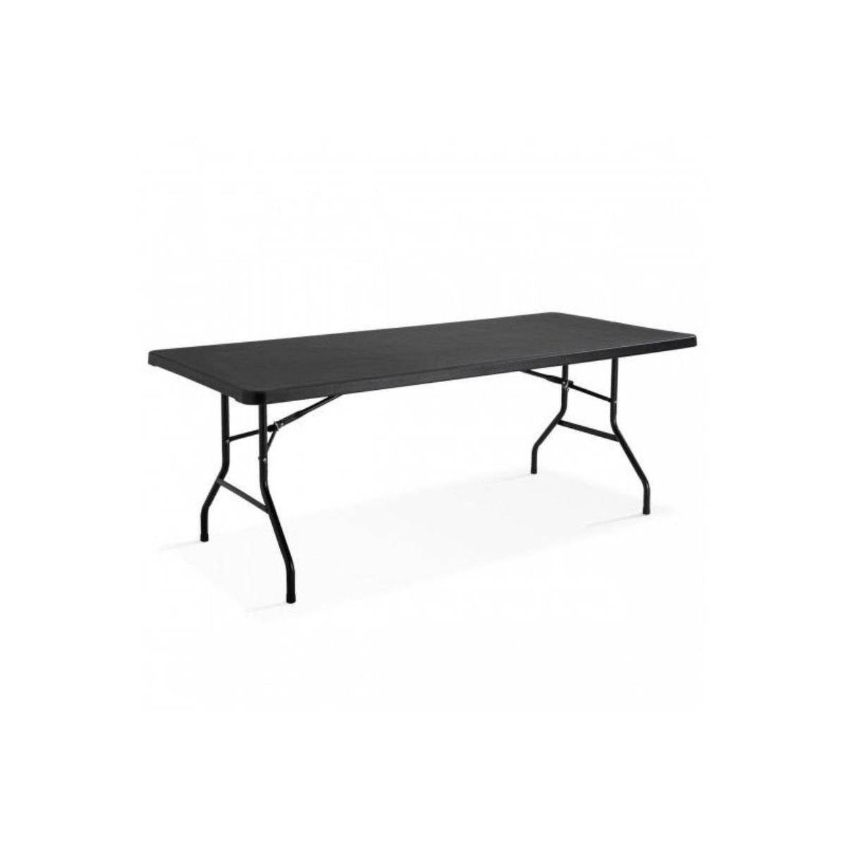 TODODESCUENTO - Mesa Plegable Maleta 180cm - Arma Fácil, Negro