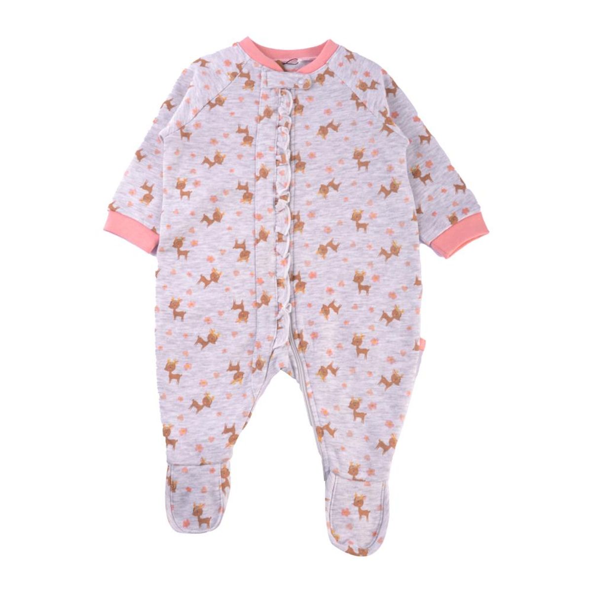 PILLIN - Pijama Osito Bebé Niña Gris claro Pillin - Gris Claro