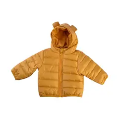 PILLIN - Parka Básica Bebé Niño Mostaza