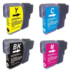 GENERICO - Pack Tinta compatible Brother Alter LC985 - LC39 - LC60 - LC975 4 colores
