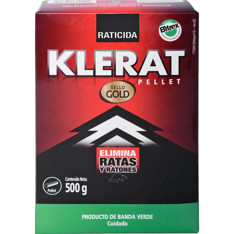 GENERICO - RATICIDA PELLET 500 GR KLERAT/MIMBRAL