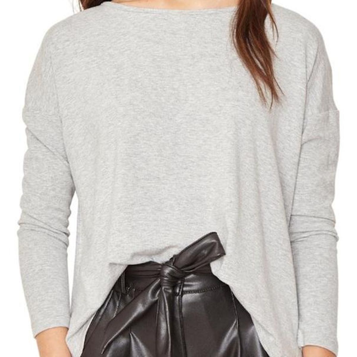 JACINTA TIENDA - Polera Lina II gris Jacinta Tienda