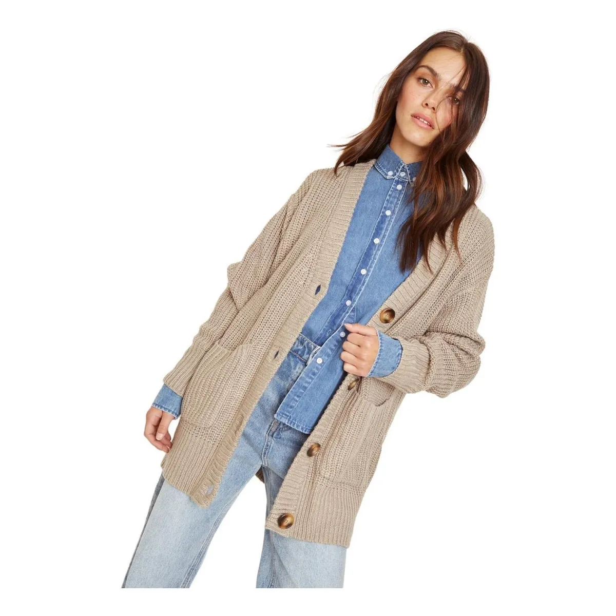 JACINTA TIENDA - Chaleco Rafaela gris Jacinta Tienda