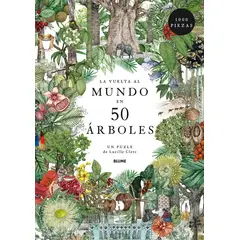 BLUME - Libro Vuelta Al Mundo En 50 Arboles. Puzzle 1000 Piezas