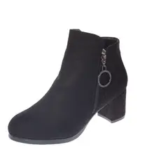 VIA FRANCA - Botin Casual Para Mujer Color Negro