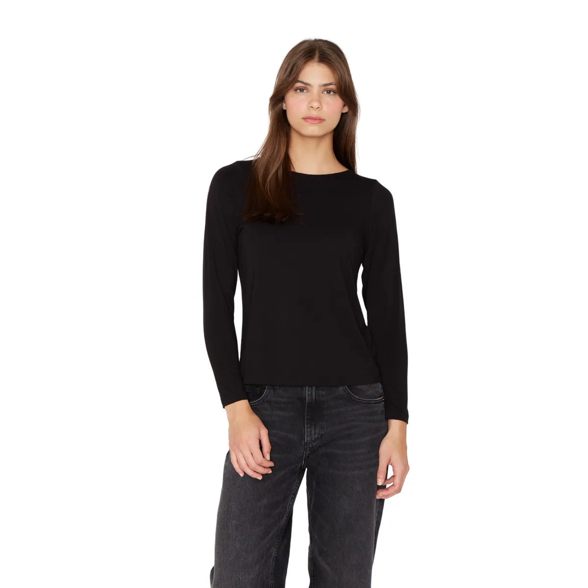 JACINTA TIENDA - Polera Bianca II negra Jacinta Tienda