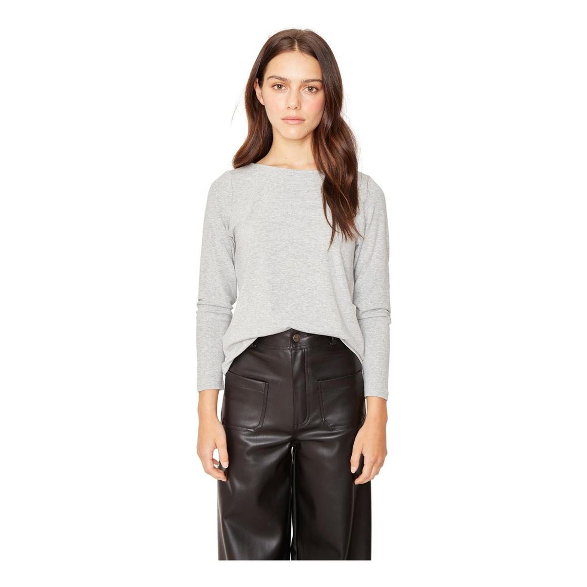 JACINTA TIENDA - Polera Bianca II gris Jacinta Tienda