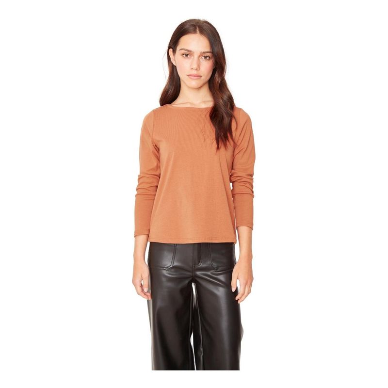 JACINTA TIENDA - Polera Bianca II camel Jacinta Tienda