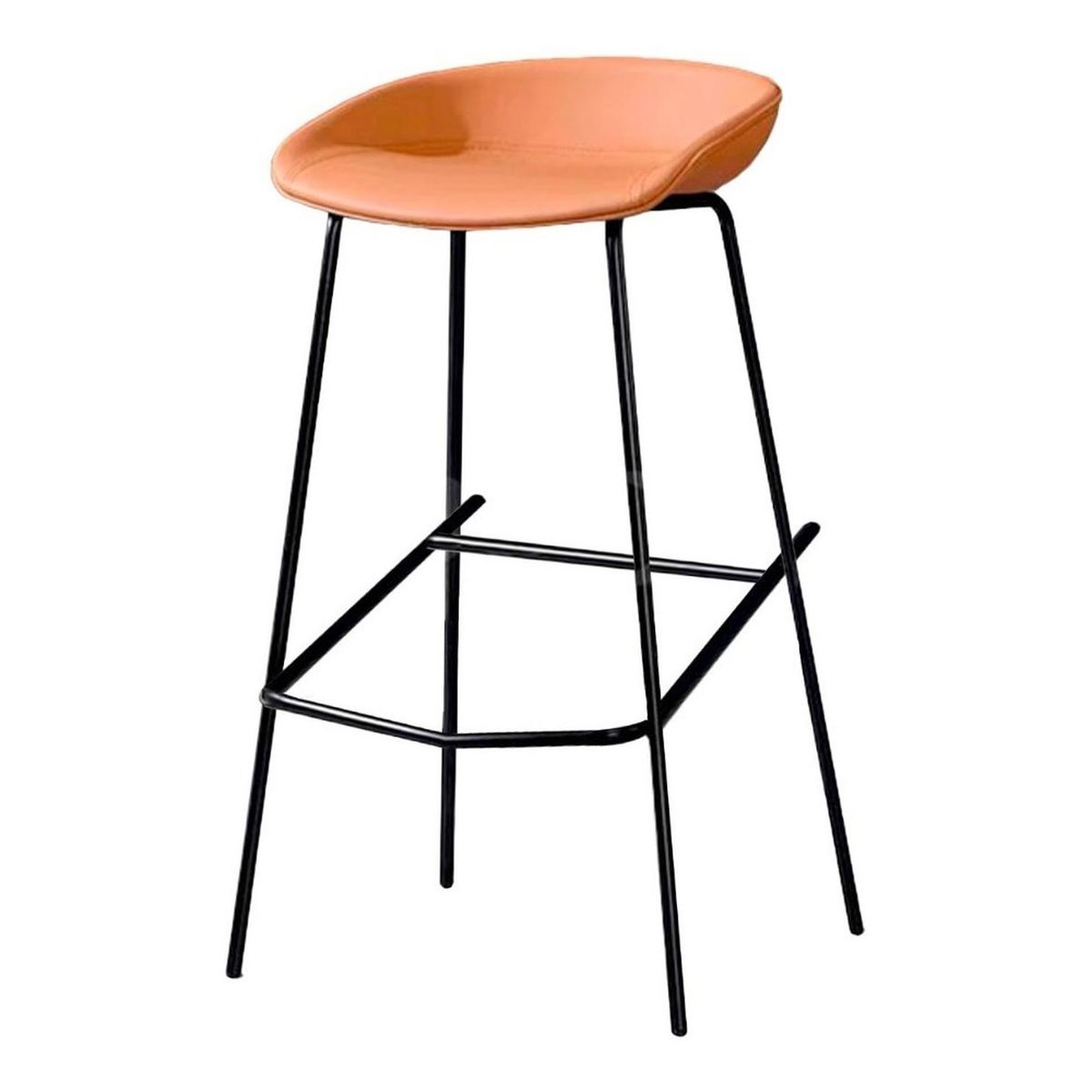 GLOBAL LATIN GROUP - Silla Taburetes Altas De Bar Con Patas De Metal - Marron